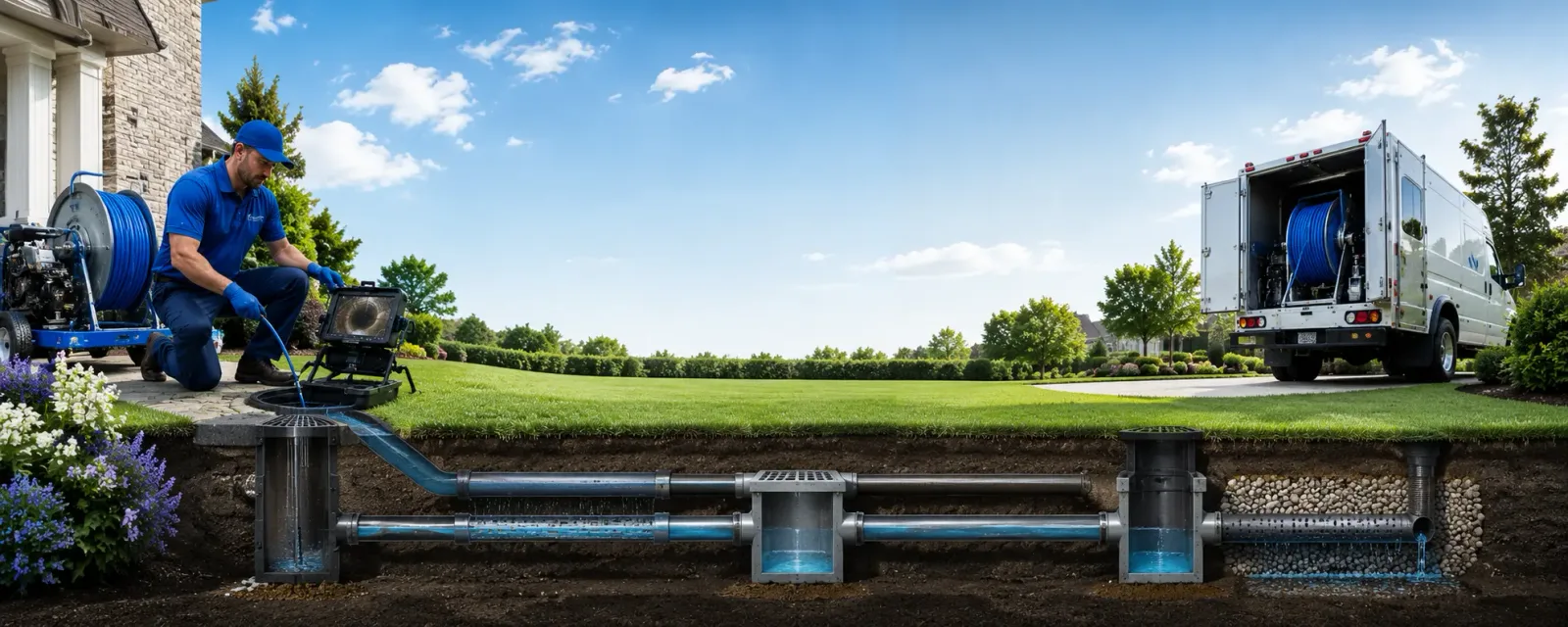 Outdoor drain cleaning information for Pittsford, NY